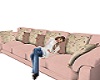 Cozy Pink Sofa