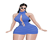 Halter blue dress