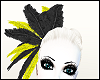 MM Black/Ylw Fascinator