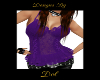 Purple Corset Lace Top