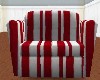 red stripped couche