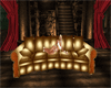 gold sofa/poses