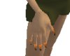 S_Toxic Orange Nails