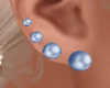 Blue Pearl Earrings Set