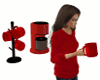 Animated Red Coffeemaker