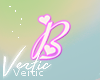 V ! Letter B Sticker