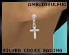 AS Silver Cross Earing