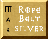 ~Mar Rope Belt F Silver