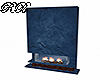 Blue Dahlia Fireplace