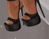 Black Strapped Heels