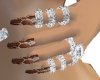 Brown Nail Art
