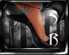 black hearted heels