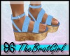 Blue Summer Sandals Clog