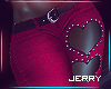! Hearts Jeans Pink