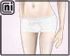 [ni] F white short pants