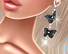 Glamour Black Earrings