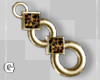 Leopard Gold Earrings