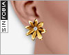 ::S::Flower Earrings Gol