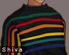 S. Rainbow Hoodie Crop B