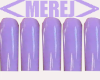 Shiny Lilac Nails XL