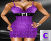 Purple Belted Dress