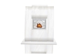All white fireplace