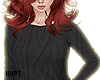 black cozy sweater
