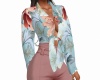 Spring Floral Tie Top