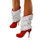 Red & White Boots
