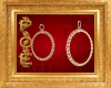 Rose gold chain earrings
