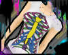 T-Shirt Ribcage Rainbow