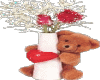 BearWith Rose Vase
