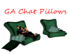 GA Chat Pillows Green