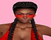 red glasses