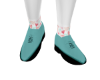 Valentine's Teal Shoes