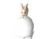 Peach Bunny Head Pet