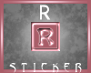 Letter R-1 Sticker *me*
