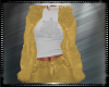 Gold Leather & Fur Jacke