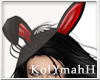 KYH |Bunny Ears red/blk