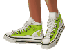 Green sport sneakers