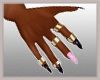llY4ll Nails pink black
