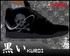 [KUROI] Emo skull shoes