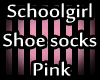 School Shoes Pink socks