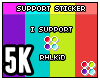 *R Support Sticker - 5k
