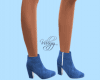 Blue Suede Ankle Boots!