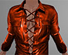 Brown Leather Shirt 2 M