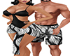 couples B+W swimwear*F