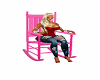 pink rocking chair