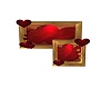MP~RED&GOLD HEART FRAME