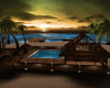 Tiki sunset beach